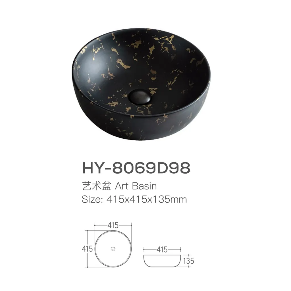 Customized-Marble-Pattern-Hand-Wash-Basin-Bathroom-Ceramic-Black-And-Gold-Round-Sinks