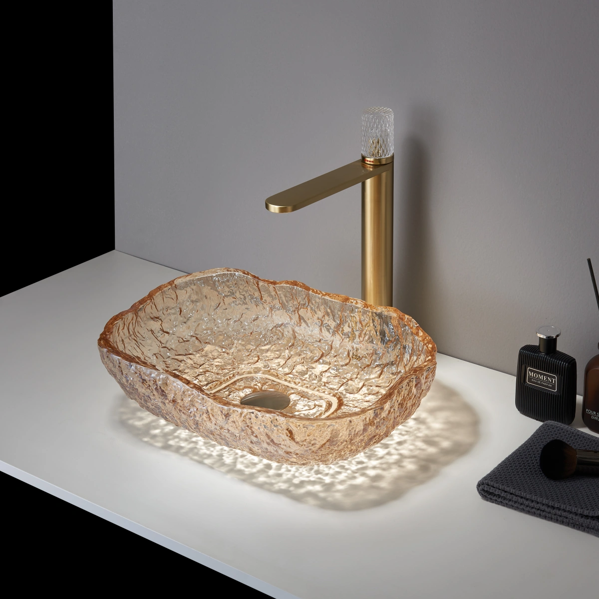 유리 그릇 싱크대 도매, 맞춤형 컬러 유리 용기 분지