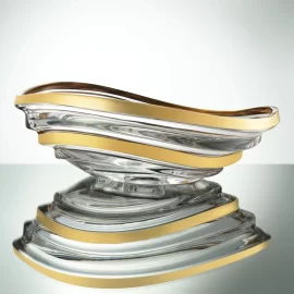 Vasque en verre en gros, lavabo de comptoir coloré