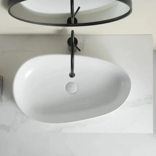 Factory Wholesale Countertop Bathroom Basin With Overflow