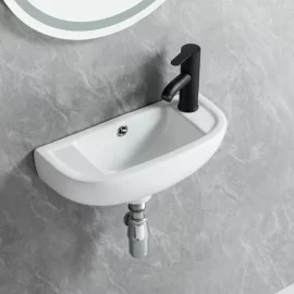 Factory Direct Wall Mounted Sink, Mini Ceramic Wash Basin