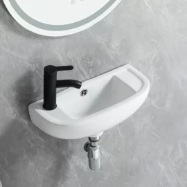 Wholesale Small Wall Hung Basin, Single-Hole Ceramic Sink