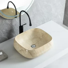 Custom Marble Vanity Sinks, Marble Ceramic Basin Wholesale