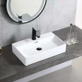 Rectangular Vessel Sink Wholesale, Ceramic Basin for Hotel