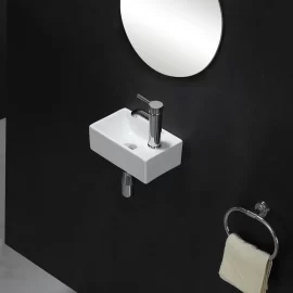 Custom Small Wall Hung Sink, Ceramic Wash Basin Wholesale