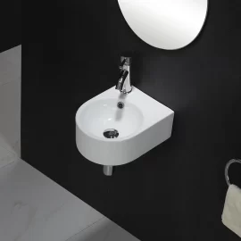 Круглые настенные раковины оптом, заводская цена керамические раковины