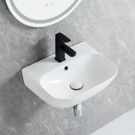 卸し売り現代壁は流し、OEM の陶磁器の浴室の洗面器を掛けました