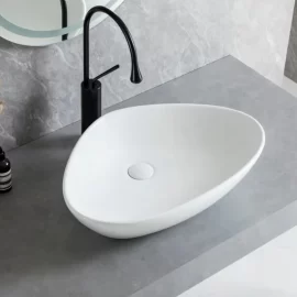 Wholesale Vessel Wash Basin, Triangle Ceramic Sink for Commercial Projects