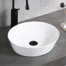 Wholesale Round Vessel Basin, Ceramic Bathroom Sinks Custom