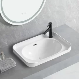 HY-5408 Wholesale Drop In Wash Basin, Ceramic Sink for Hotel
