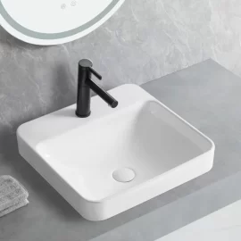 Hot-Selling Wholesale Semi-Recessed Ceramic Basin for Bathroom Brands