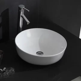 Factory Supply Round Ceramic Basin for Bathroom Vanities