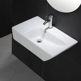Wholesale Space-Saving Lavatory Sink, 650mm Wall-Hung Basin