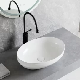 Factory Direct Bathroom Sinks, OEM Oval Ceramic Washbasin